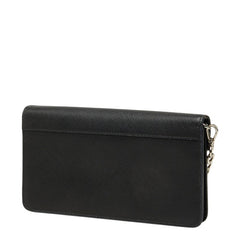 プラダ ピンバッジ チェーンウォレット ショルダーバッグ 1DH044 ブラック サフィアーノレザー レディース PRADA 中古