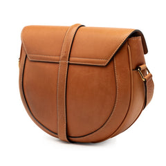 セリーヌ 16 セーズ ブザス 斜め掛け ショルダーバッグ ブラウン ベージュ レザー キャンバス レディース CELINE 【中古】