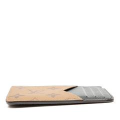 ルイ ヴィトン モノグラム リバース ポルト カルト ロミー カードケース フラグメントケース M81912 ブラウン ブラック PVC レザー メンズ LOUIS VUITTON 【中古】