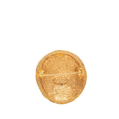 シャネル ココマーク ラウンド ブローチ ゴールド メッキ レディース CHANEL 【中古】