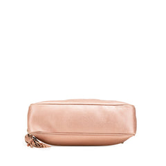 グッチ ソーホー インターロッキングG タッセル チェーン ショルダーバッグ 308983 ピンク ゴールド レザー レディース GUCCI 【中古】