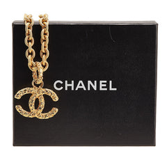 シャネル ココマーク ヨウガン 溶岩 ネックレス ゴールド メッキ レディース CHANEL 【中古】
