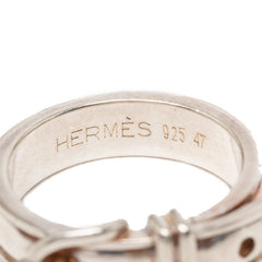 エルメス サンチュール リング 指輪 #47 SV925 シルバー レディース HERMES 【中古】