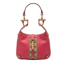 グッチ ニュージャッキー GGキャンバス ハンドバッグ ショルダーバッグ 120885 ピンク レザー キャンバス レディース GUCCI 【中古】
