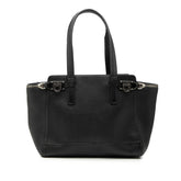 サルヴァトーレフェラガモ ガンチーニ ハンドバッグ ショルダーバッグ トートバッグ ブラック レザー レディース Salvatore Ferragamo 【中古】