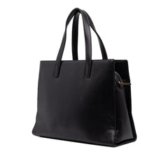 ロエベ アナグラム ハンドバッグ ブラック レザー レディース LOEWE 中古