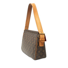 ルイ ヴィトン モノグラム ヴィバシテGM ショルダーバッグ ワンショルダー M51163 ブラウン PVC レザー レディース LOUIS VUITTON 【中古】