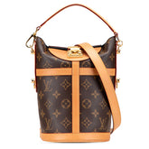 ルイ ヴィトン モノグラム ダッフルバッグ ハンドバッグ ショルダーバッグ 2WAY M43587 ブラウン PVC レザー レディース LOUIS VUITTON 【中古】