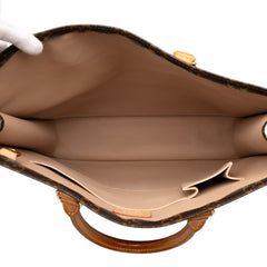 ルイ ヴィトン モノグラム サックプラ ハンドバッグ トートバッグ M51140 ブラウン PVC レザー レディース LOUIS VUITTON 【中古】