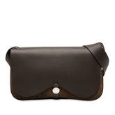 エルメス サック コロラドMM ショルダーバッグ ブラウン トワルオフィシエ ヴァッシュリエジェ レディース HERMES 【中古】