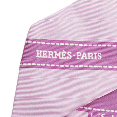エルメス ツイリー BOLDUC ボルデュック スカーフ パープル シルク レディース HERMES 【中古】