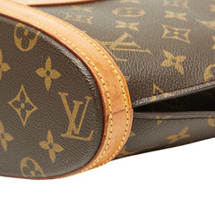 ルイ ヴィトン モノグラム バビロン トートバッグ M51102 ブラウン PVC レザー レディース LOUIS VUITTON 【中古】