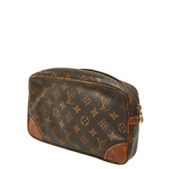 ルイ ヴィトン モノグラム マルリードラゴンヌGM セカンドバッグ M51825 ブラウン PVC レザー レディース LOUIS VUITTON 【中古】