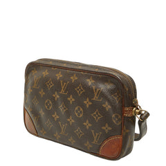 ルイ ヴィトン モノグラム マルリードラゴンヌGM セカンドバッグ M51825 ブラウン PVC レザー レディース LOUIS VUITTON 【中古】