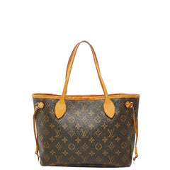 ルイ ヴィトン モノグラム ネヴァーフルPM ハンドバッグ トートバッグ M40155 ブラウン PVC レザー レディース LOUIS VUITTON 【中古】