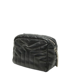 サンローラン ルル ボーリング チェーン ショルダーバッグ 454317 ブラック レザー レディース SAINT LAURENT 【中古】