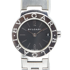 ブルガリ ブルガリブルガリ 腕時計 BB23SS クオーツ ブラック文字盤 ステンレススチール レディース BVLGARI 【中古】