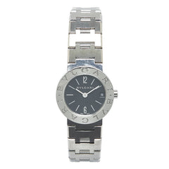ブルガリ ブルガリブルガリ 腕時計 BB23SS クオーツ ブラック文字盤 ステンレススチール レディース BVLGARI 【中古】
