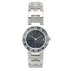 ブルガリ ブルガリブルガリ 腕時計 BB23SS クオーツ ブラック文字盤 ステンレススチール レディース BVLGARI 【中古】