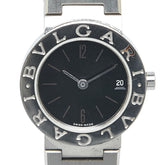 ブルガリ ブルガリブルガリ 腕時計 BB23SS クオーツ ブラック文字盤 ステンレススチール レディース BVLGARI 【中古】