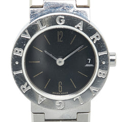 ブルガリ ブルガリブルガリ 腕時計 BB23SS クオーツ ブラック文字盤 ステンレススチール レディース BVLGARI 【中古】