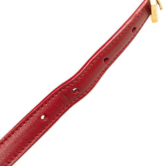 サンローラン クラシック ルル 斜め掛け ミニショルダーバッグ 318249 レッド レザー レディース SAINT LAURENT 【中古】