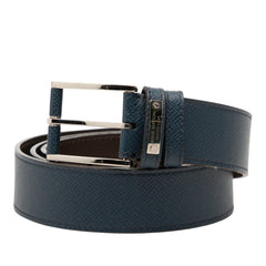 ルイ ヴィトン ベルト サイズ:95/36 ネイビー ブラウン PVC レザー メンズ LOUIS VUITTON 【中古】