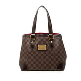 ルイ ヴィトン ダミエ ハムステッドPM ハンドバッグ トートバッグ N51205 ブラウン PVC レザー レディース LOUIS VUITTON 【中古】