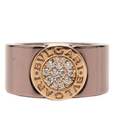 ブルガリ ブルガリブルガリ パヴェ リング 指輪 #51 K18PG ピンクゴールド メタル ダイヤモンド レディース BVLGARI 【中古】