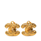シャネル マトラッセ ココマーク イヤリング ゴールド メッキ レディース CHANEL 【中古】
