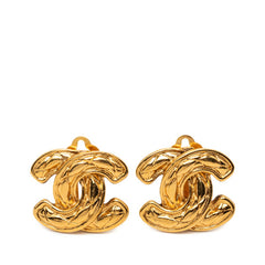 シャネル マトラッセ ココマーク イヤリング ゴールド メッキ レディース CHANEL 【中古】