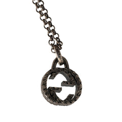 グッチ インターロッキングG ネックレス SV925 シルバー メンズ GUCCI 【中古】