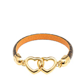 ルイ ヴィトン モノグラム ブレスレット セイ イエス ブレスレット M6758 ブラウン ゴールド PVC メッキ レディース LOUIS VUITTON 【中古】