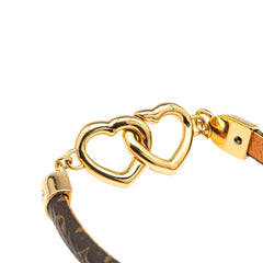 ルイ ヴィトン モノグラム ブレスレット セイ イエス ブレスレット M6758 ブラウン ゴールド PVC メッキ レディース LOUIS VUITTON 【中古】