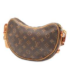 ルイ ヴィトン モノグラム クロワッサン ショルダーバッグ M46828 ブラウン PVC レザー レディース LOUIS VUITTON 【中古】