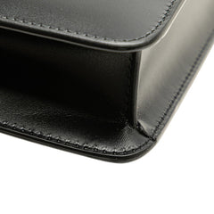 ブルガリ セルペンティ フォーエバー ビジュー チェーン ショルダーバッグ ブラック レザー レディース BVLGARI 【中古】