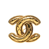 シャネル ココマーク マトラッセ ブローチ ゴールド メッキ レディース CHANEL 中古