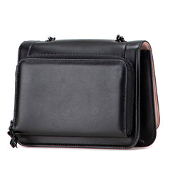 サルヴァトーレフェラガモ ヴァラリボン チェーン ショルダーバッグ AU-21 G877 ブラック レザー レディース Salvatore Ferragamo 【中古】