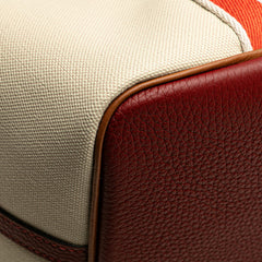 エルメス ピュール サングル トートバッグ ベージュ レッド ブラウン トリヨンクレマンス トワルミリタリー レディース HERMES 【中古】