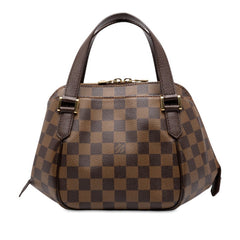 ルイ ヴィトン ダミエ ベレムPM ハンドバッグ N51173 ブラウン PVC レザー レディース LOUIS VUITTON 中古