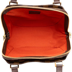 ルイ ヴィトン ダミエ ベレムPM ハンドバッグ N51173 ブラウン PVC レザー レディース LOUIS VUITTON 中古