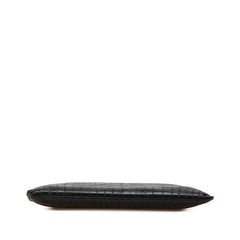 サンローラン クロコ型押し クラッチバッグ セカンドバッグ 39729 ブラック レザー メンズ SAINT LAURENT 【中古】