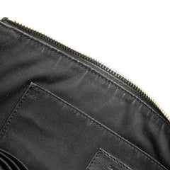 サンローラン クロコ型押し クラッチバッグ セカンドバッグ 39729 ブラック レザー メンズ SAINT LAURENT 【中古】
