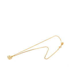 シャネル ココマーク ラインストーン ネックレス ゴールド メッキ レディース CHANEL 【中古】