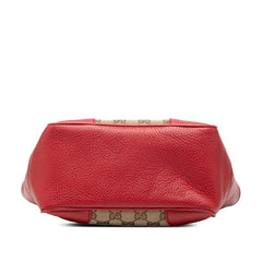 グッチ GGキャンバス ハンドバッグ ショルダーバッグ 2WAY 449241 ベージュ レッド キャンバス レザー レディース GUCCI 【中古】