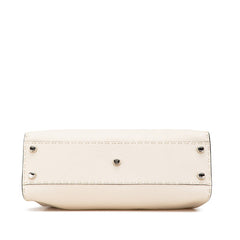 フェンディ セレリア ピーカブー レギュラー ハンドバッグ ショルダーバッグ 2WAY 8BN290 アイボリー ホワイト レザー レディース FENDI 【中古】