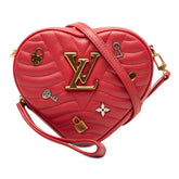ルイ ヴィトン ラブロック ハート ニューウェーブ 斜め掛け ショルダーバッグ M52794 レッド レザー レディース LOUIS VUITTON 【中古】