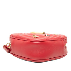 ルイ ヴィトン ラブロック ハート ニューウェーブ 斜め掛け ショルダーバッグ M52794 レッド レザー レディース LOUIS VUITTON 【中古】