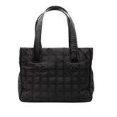 シャネル ニュートラベルライン トートPM トートバッグ ハンドバッグ ブラック ナイロン レザー レディース CHANEL 【中古】