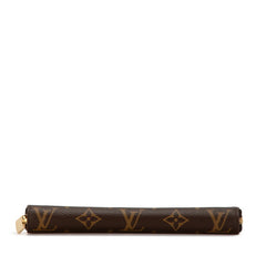 ルイ ヴィトン モノグラム ジッピーウォレット ラウンドファスナー 長財布 M60017 ブラウン PVC レディース LOUIS VUITTON 【中古】